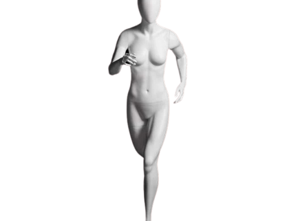 Athletic White Female Running Mannequin  (TMK-MZ-PB4W2)