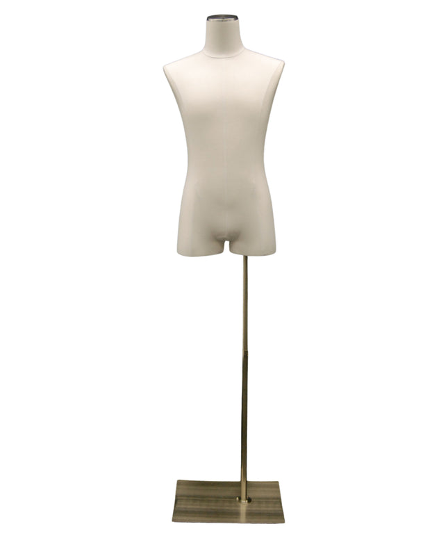 Male Pure White Linen Dress Form (TMK-M1WL)