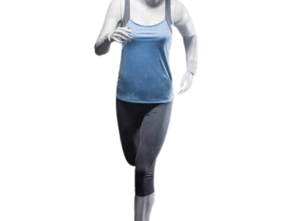 Athletic White Female Running Mannequin  (TMK-MZ-PB4W2)