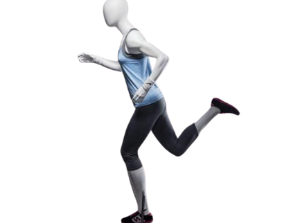 Athletic White Female Running Mannequin  (TMK-MZ-PB4W2)