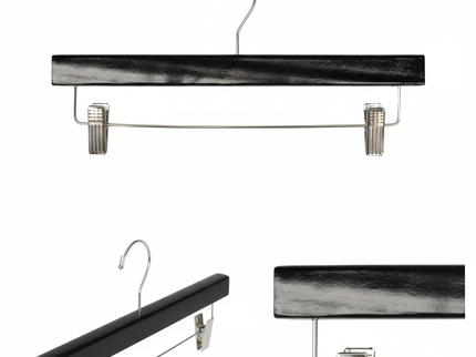 14" Walnut Wooden Pant/Skirt Hanger (TMK-HA-500BK2)