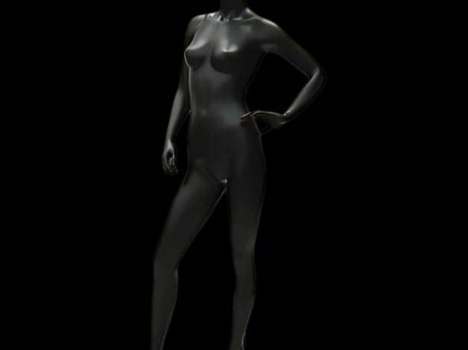Black Female Egghead Mannequin (TMK-GF12BK)