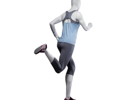 Athletic White Female Running Mannequin  (TMK-MZ-PB4W2)