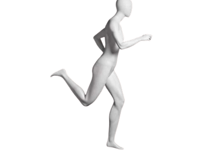 Athletic White Female Running Mannequin  (TMK-MZ-PB4W2)