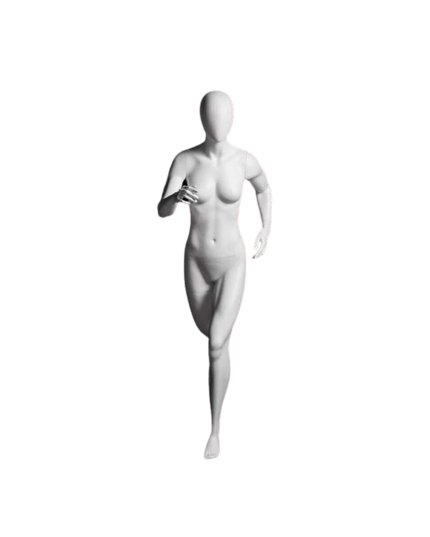 Athletic White Female Running Mannequin TMM-PB4W2