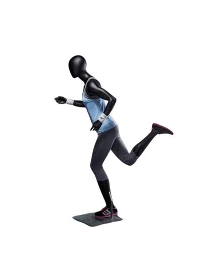 Athletic Black Female Running Mannequin TMM-PB4BK2