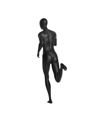 Athletic Black Female Running Mannequin TMM-PB4BK2