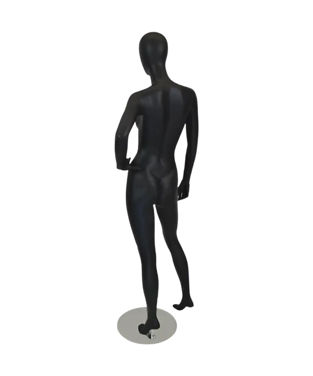 Black Female Egghead Mannequin (TMK-GF12BK)