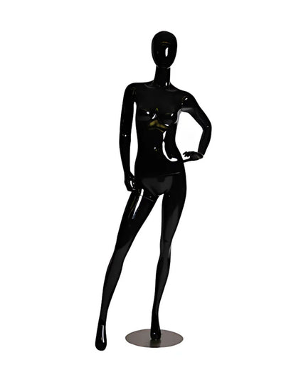 Black Female Egghead Mannequin TMM-GF12BK