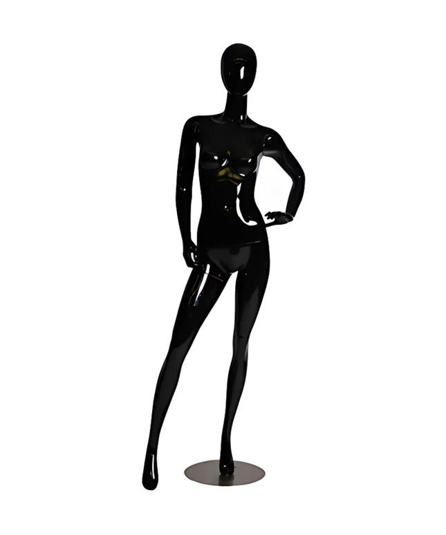 Black Female Egghead Mannequin (TMK-GF12BK)