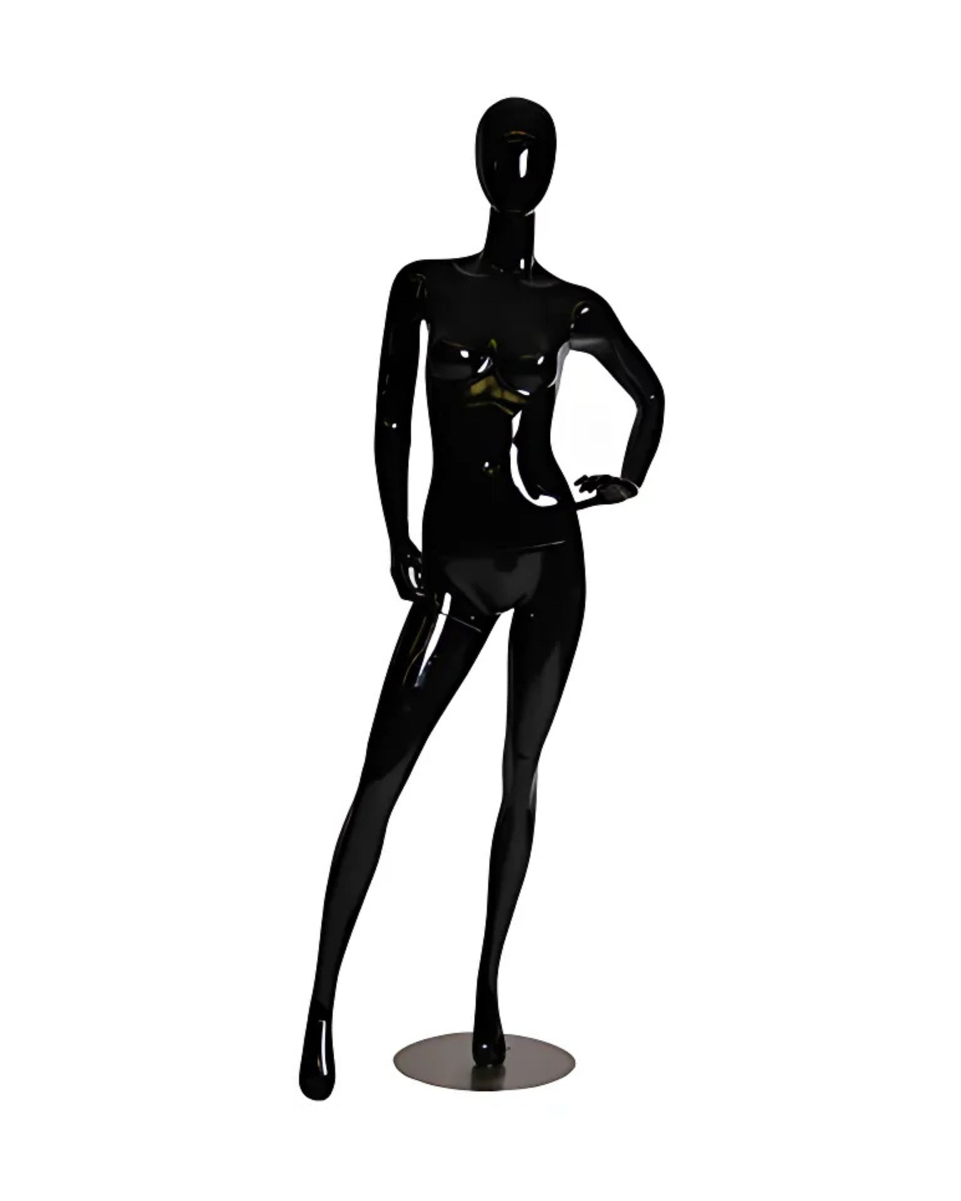 Black Female Egghead Mannequin (TMK-GF12BK)
