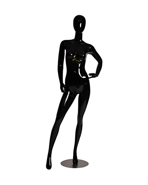 Black Female Egghead Mannequin (TMK-GF12BK)