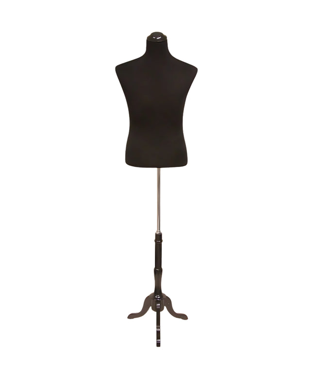 Male Dress Form With Tripod Base (TMK-JF-33M01+BS-03W/02BKX/BS-01NX)