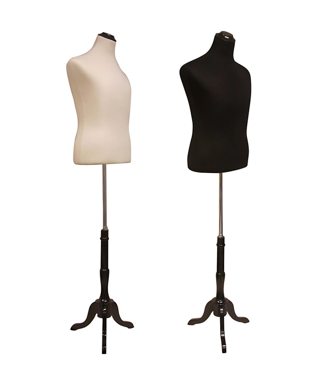 Male Dress Form With Tripod Base