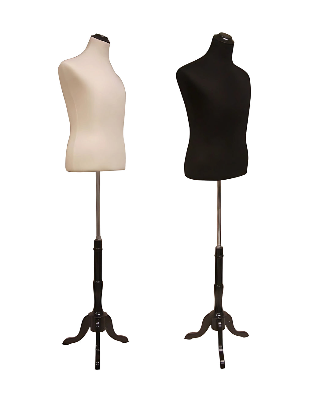 Male Dress Form With Tripod Base (TMK-JF-33M01+BS-03W/02BKX/BS-01NX)