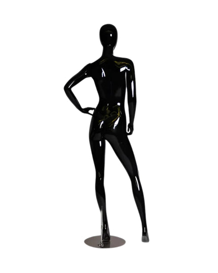 Black Female Egghead Mannequin TMM-GF12BK