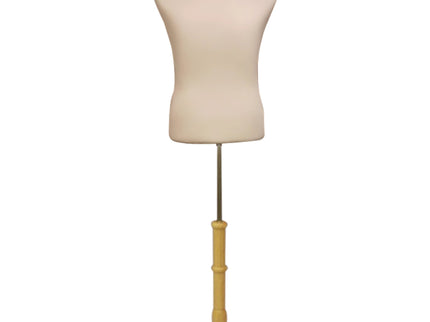 Male French Dress Form With Round Base (TMK-JF-33M01+BS-R01NX)