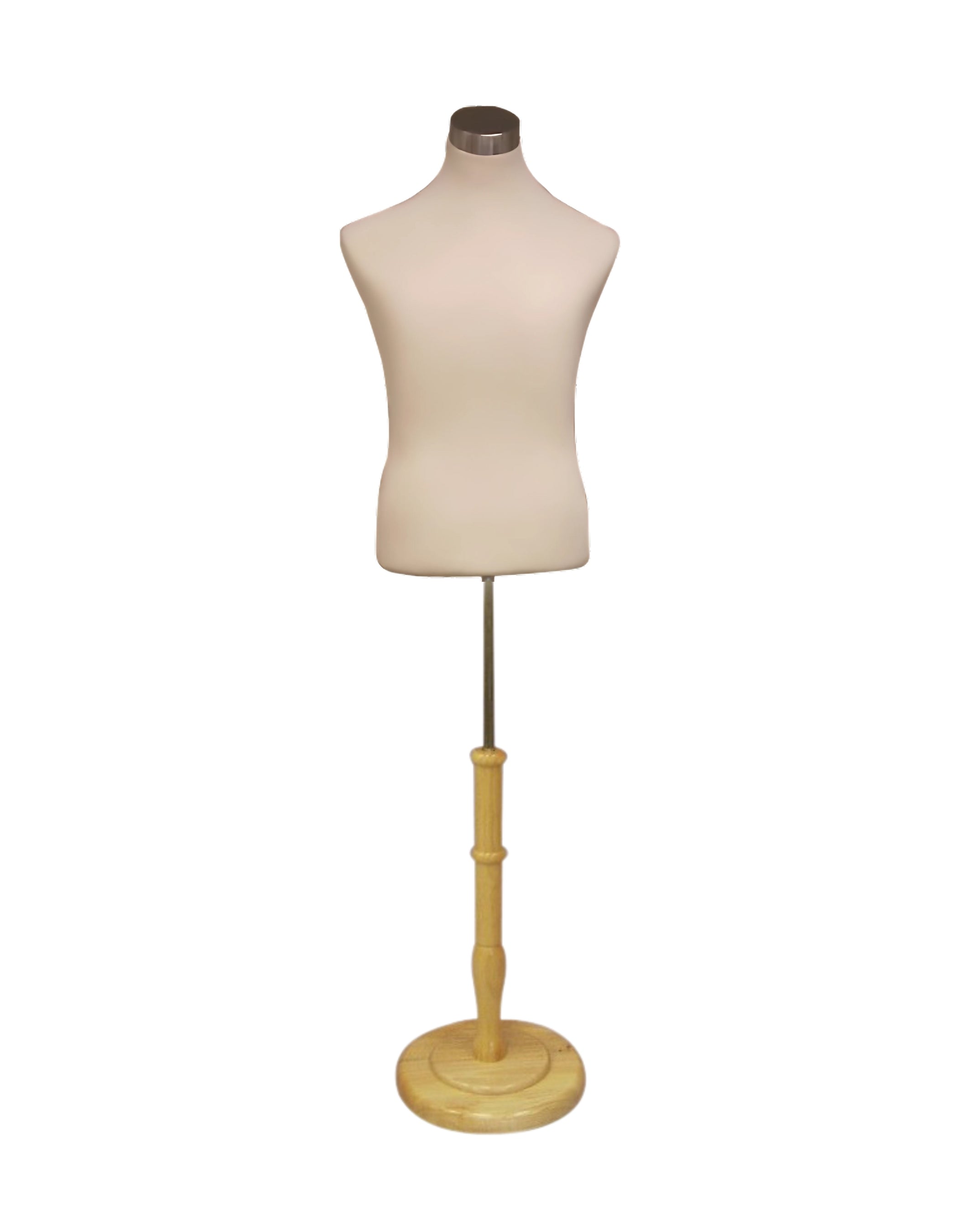 Male French Dress Form With Round Base (TMK-JF-33M01+BS-R01NX)
