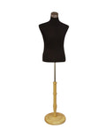 Male French Dress Form With Round Base (TMK-JF-33M01+BS-R01NX)
