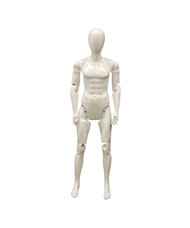 Male White Abstract Posable Mannequin (TMK-MD-Z-MFXWEG)