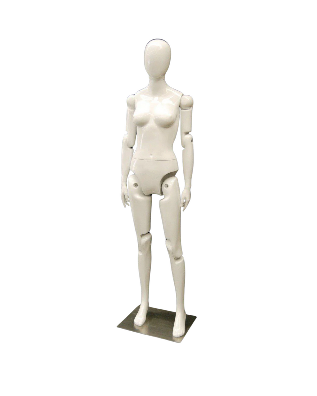 Female White Abstract Posable Mannequin (TMK-MD-Z-FFXWEG)