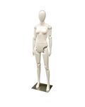 Female White Abstract Posable Mannequin (TMK-MD-Z-FFXWEG)