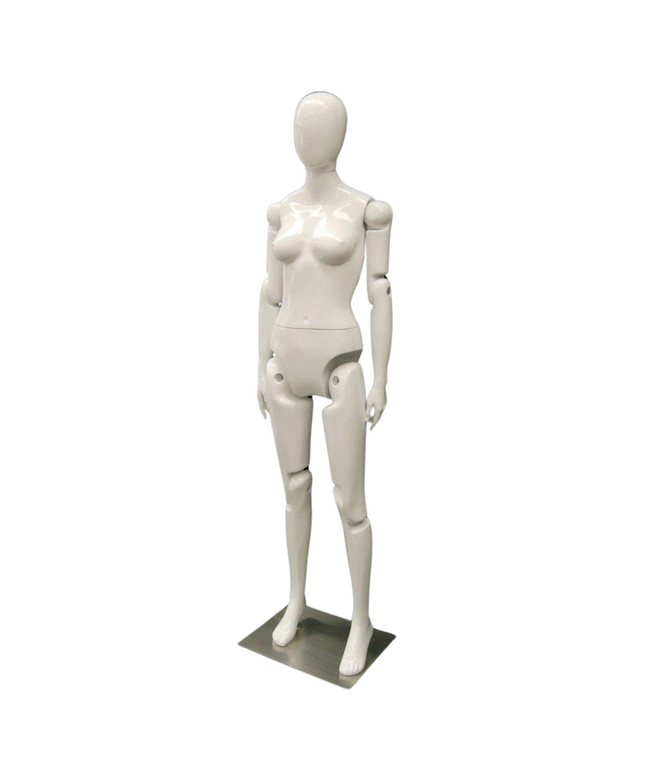 Female White Abstract Posable Mannequin (TMK-MD-Z-FFXWEG)