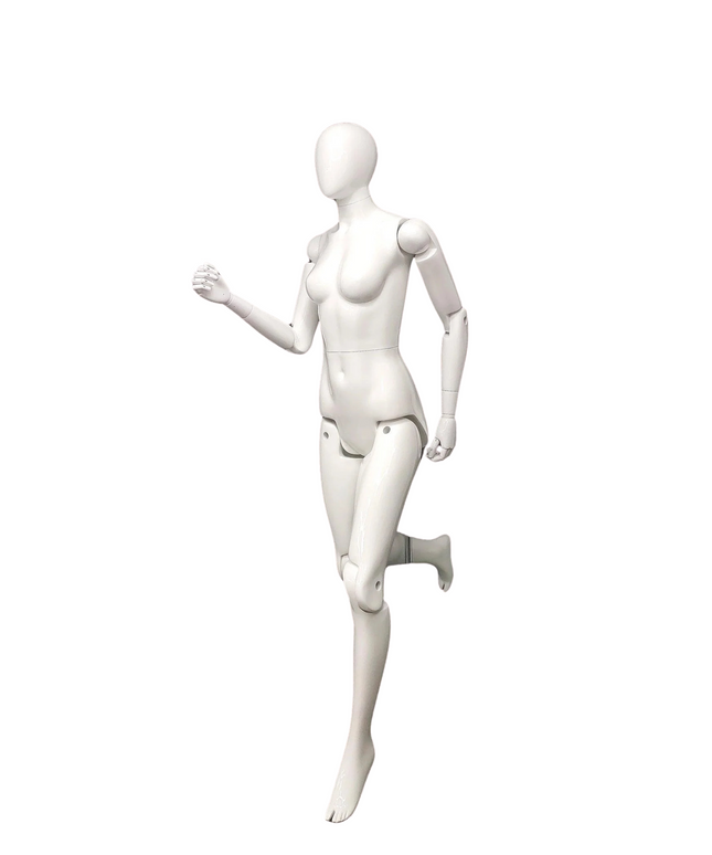 Female White Abstract Posable Mannequin (TMK-MZ-FM01-WEG)