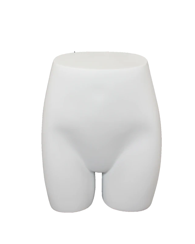 Female buttock display form in matte white, ST002-WT