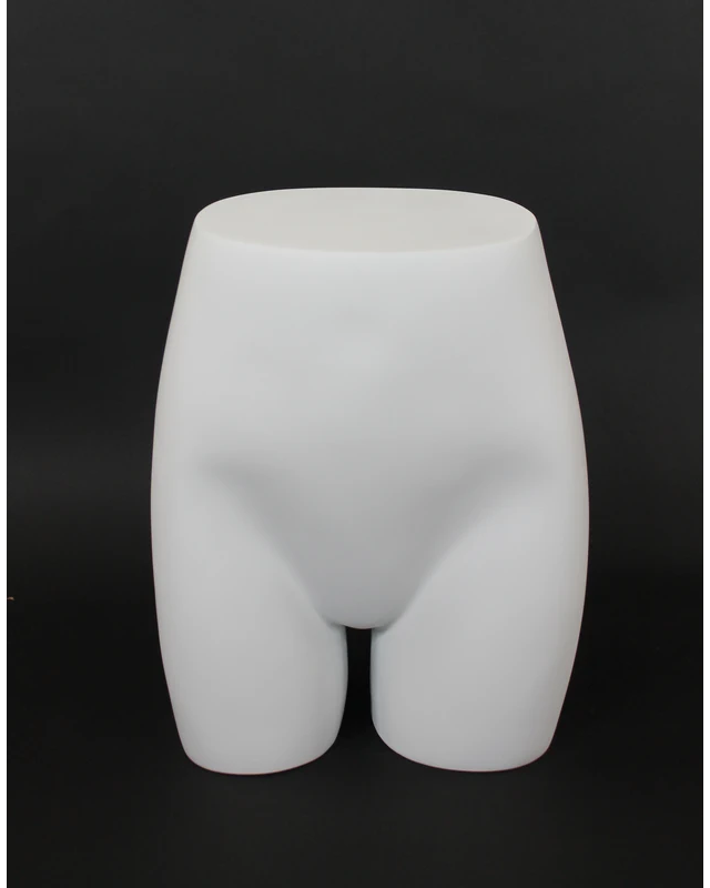 Female buttock display form in matte white, ST002-WT