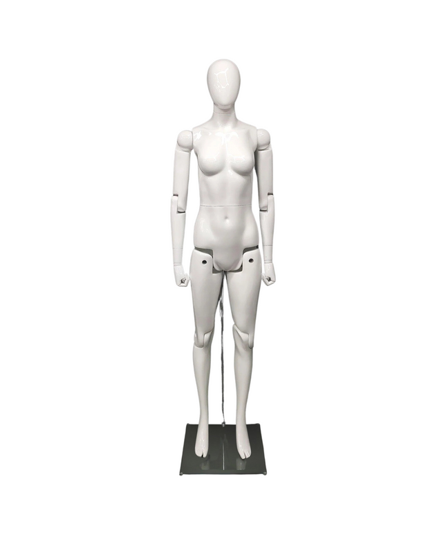 Female White Abstract Posable Mannequin (TMK-MZ-FM01-WEG)