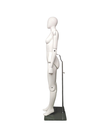 Female White Abstract Posable Mannequin TMM-FM01-WEG