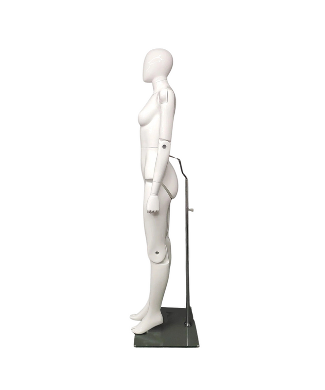 Female White Abstract Posable Mannequin (TMK-MZ-FM01-WEG)