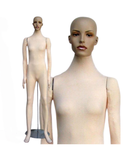 Realistic Flexible Bendable Female Mannequin TMM-404