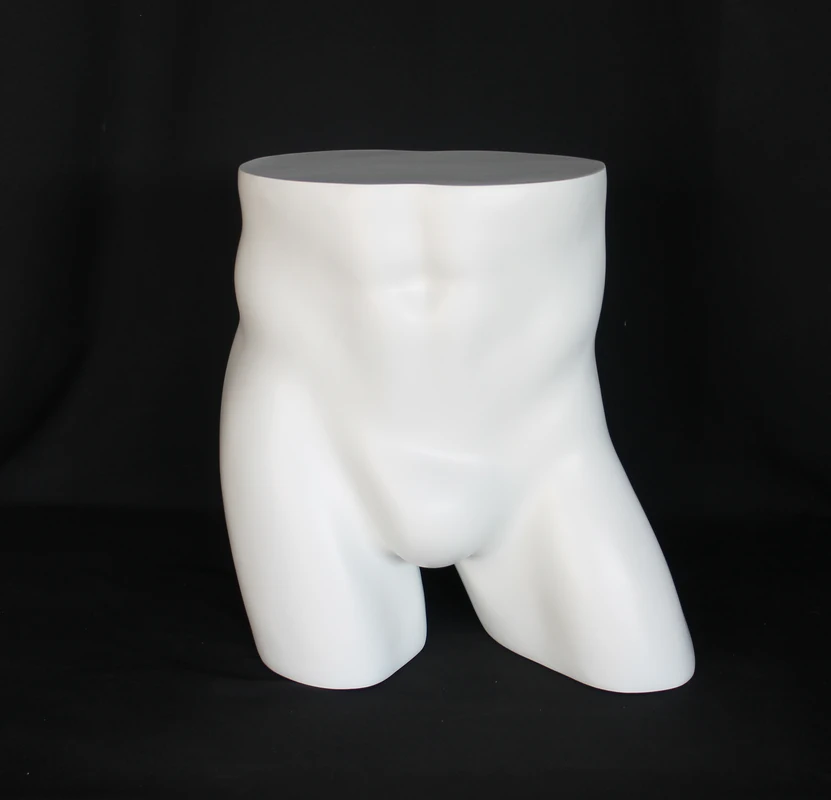 Male buttock display form in matte white, MT003-WT