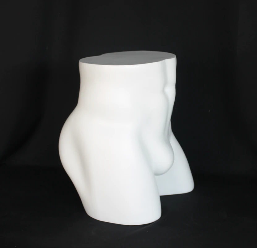 Male buttock display form in matte white, MT003-WT