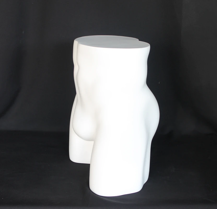 Male buttock display form in matte white, MT003-WT