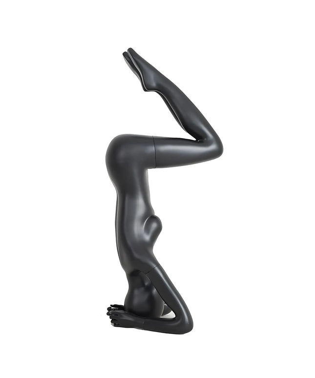 Black Female Yoga Mannequin (TMK-YOGA03BK)