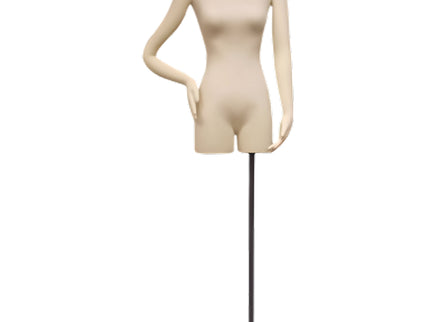 Female Pinnable Dress Form with Movable Arms (TMK-JF-F01SARM+BS-05)
