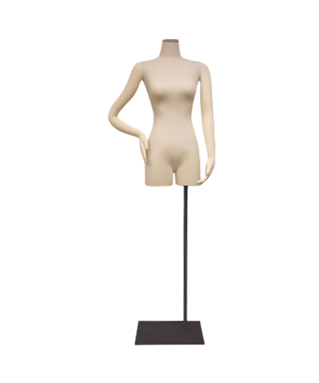 Female Pinnable Dress Form with Movable Arms (TMK-JF-F01SARM+BS-05)