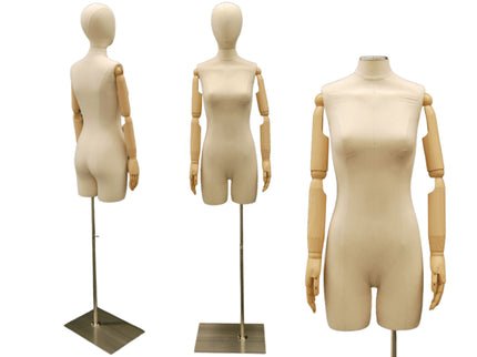 Female Display Dress Form with Arms and Head (TMK-JF-F2Larm)