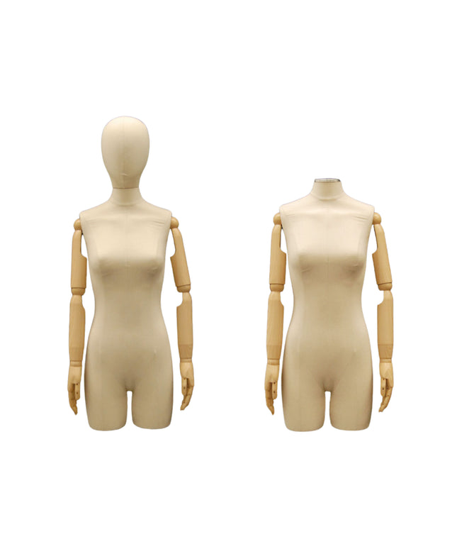 Female Display Dress Form with Arms and Head (TMK-JF-F2Larm)