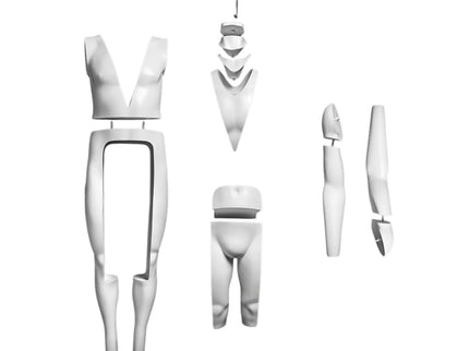 Plus Size Male Invisible Ghost Mannequin Full Body Ver 2.0 for Photography (TMK-MZ-GH25)