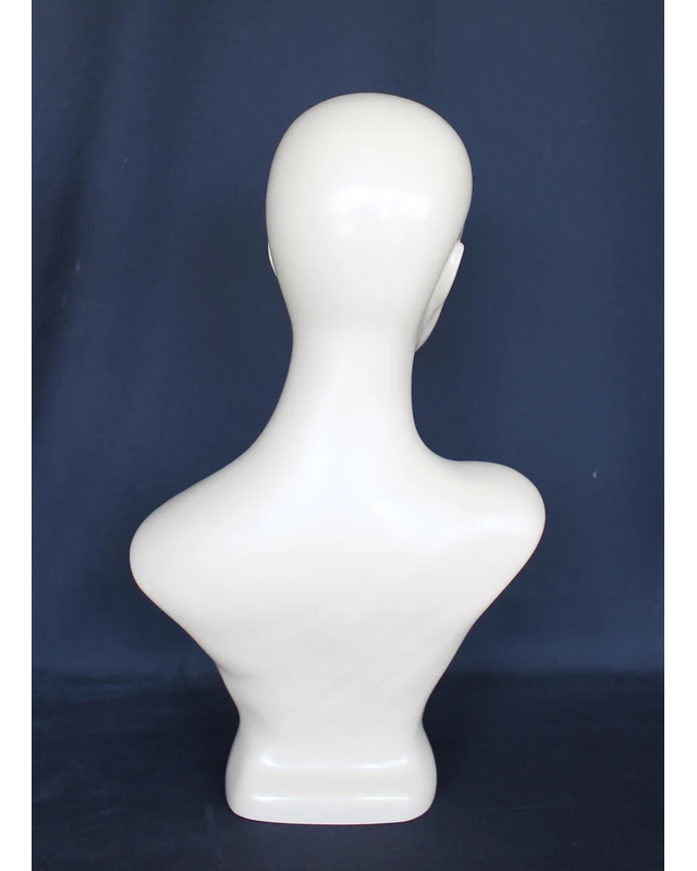 Tall realistic female head mannequin with face makeup in flesh tone, MH2-FT