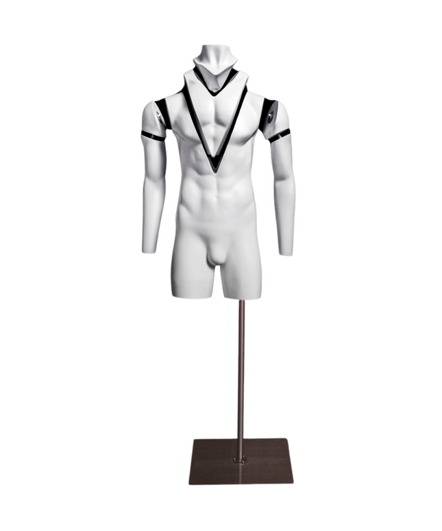 Ultimate Invisible Ghost Male Mannequin 3/4 Torso (TMK-MZ-GH3/4M)