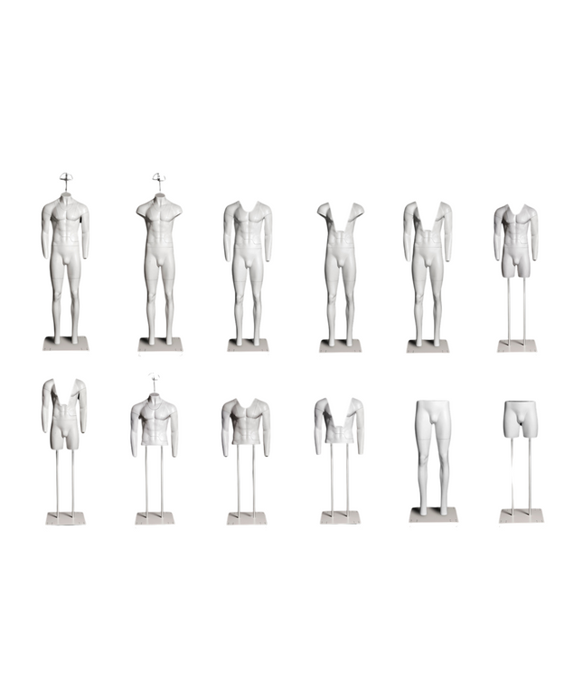 Ultimate Male Invisible Ghost Mannequin Full Body Version 3.0 (TMK-MZ-GHT-M)