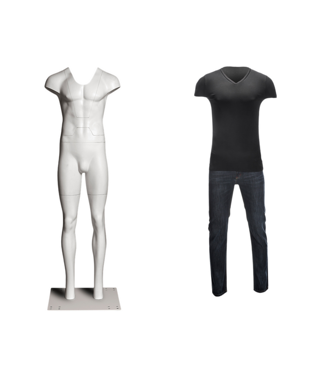 Ultimate Male Invisible Ghost Mannequin Full Body Version 3.0 (TMK-MZ-GHT-M)