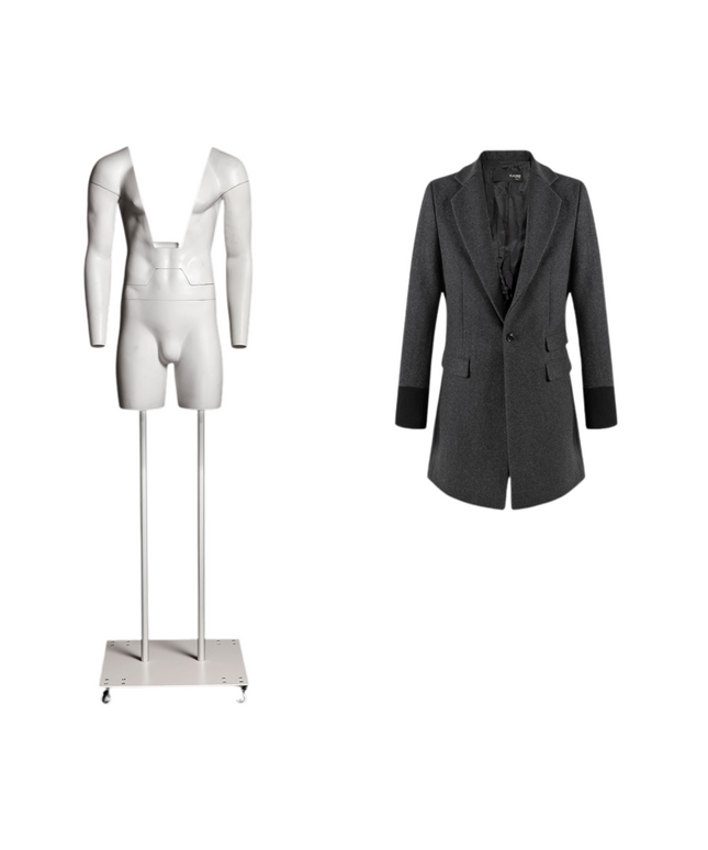 Ultimate Male Invisible Ghost Mannequin Full Body Version 3.0 (TMK-MZ-GHT-M)
