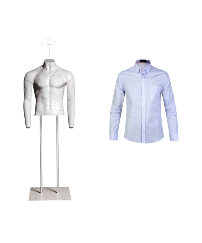 Ultimate Male Invisible Ghost Mannequin Full Body Version 3.0 (TMK-MZ-GHT-M)