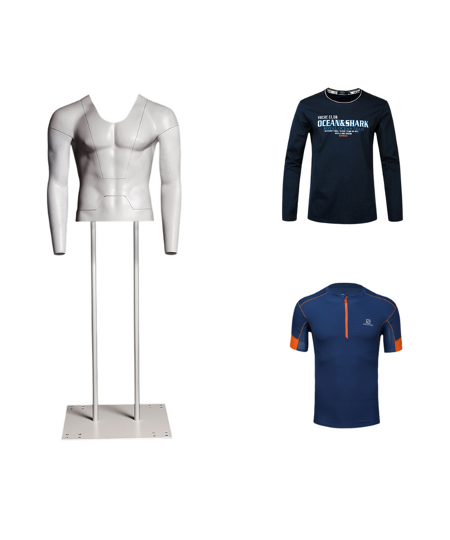 Ultimate Male Invisible Ghost Mannequin Full Body Version 3.0 (TMK-MZ-GHT-M)